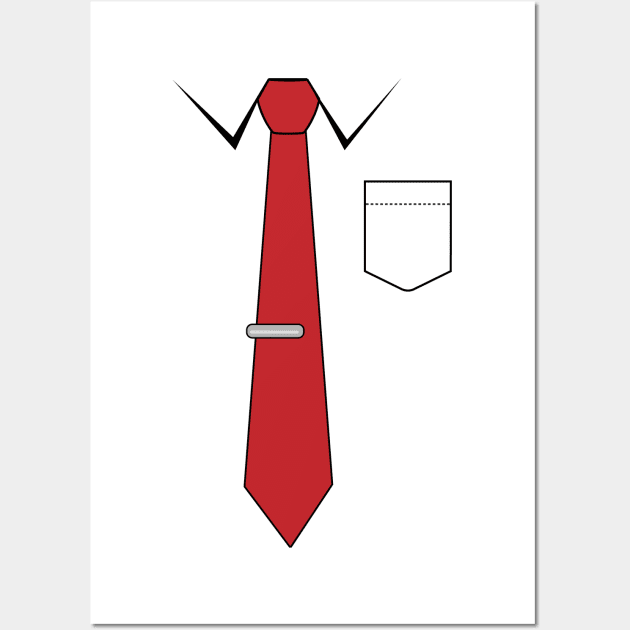 Printed Tie & Pocket Wall Art by FungibleDesign